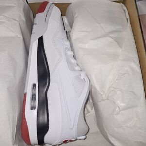 Jordan White and Red BOYS Sneakers